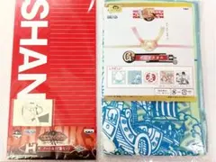 一番くじ ワンピース シャンクス H賞 ノート 付箋 G賞 ガーゼタオル くじ