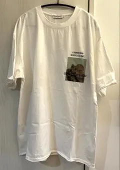 niko and… クラフトプリントTシャツ L オフホワイト 半袖