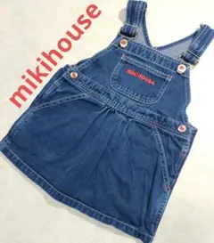 mikihouse　ジャンパースカート　ワンピース　デニム　日本製　女の子
