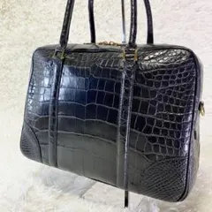 JRA認定 ファルチニューヨーク バッグ クロコダイル ショルダー 2way 黒