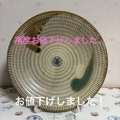小石原焼　とびかんな模様の皿 直径25cmのサムネイル