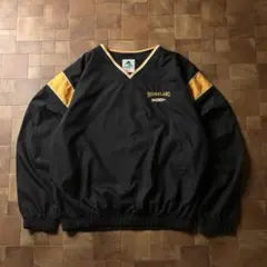 90s 00s　Augusta　チーム刺繍ロゴ　ナイロンプルオーバー　ブラック