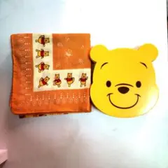 しばちゃん様 くまのプーさん ハンカチとケースセット