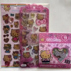 ハローキティ日焼け ❤︎ ラインストーン & ドロップジェリー & おはじきシール