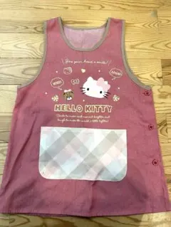 HELLO KITTY エプロン ピンク　M〜L