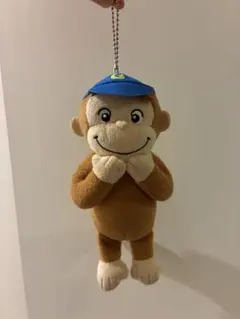 おさるのジョージ ぬいぐるみ マスコット ボールチェーン付きのサムネイル