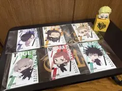呪術廻戦 七海健人ミニフィギュア 缶バッジ 色紙カード