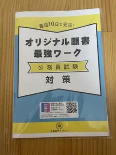 オリジナル願書最強ワーク 公務員試験対策 受験専門サクセス