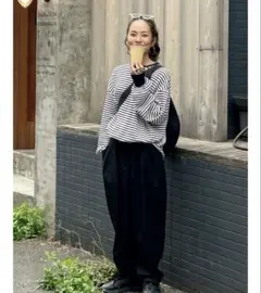 ungrid スリーブボリュームワッフルロングスリーブTee