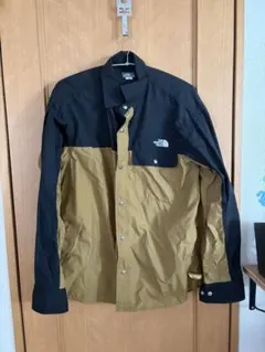 THE NORTH FACE ボックスシャツ M 黒/カーキ