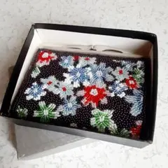 吉永プリンス　ビーズがま口財布　昭和レトロ　ヴィンテージ