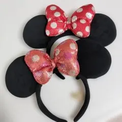 ミニー カチューシャ ディズニー スパンコール