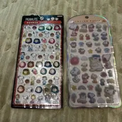 正規品】ボンボンドロップシール・コットンパフィ スヌーピー 2枚セット