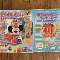 東京ディズニーランド開園当時パンフレット　大小2枚セット ディズニーランド開園当初のお財布