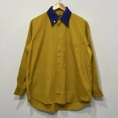 希少 80s 初期 コムデギャルソン オムプリュス ボックス シャツ マスタード