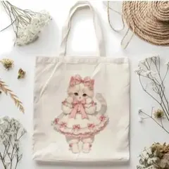 【新品】トートバッグ　サブバッグ　ねこ