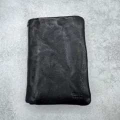 TAKEO KIKUCHI タケオキクチ レザー 二つ折り 長財布 ブラック