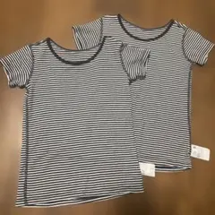 ユニクロ　コットンフライスインナー　120 半袖　2枚セット