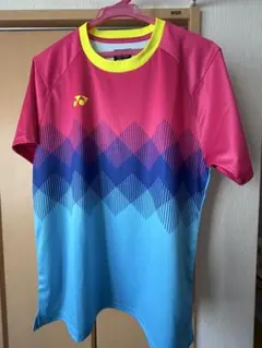 YONEX バドミントンシャツ Lサイズ ピンク/青