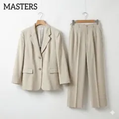 【希少】MASTERS マスターズ リネン混 セットアップ パンツスーツ ゴルフ