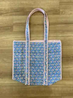 職人さんの手作り キルティング トートバッグ 花柄 新品のサムネイル