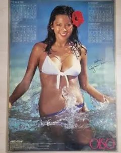 【当時物】アグネスラム 大磯ロングビーチ　ビキニポスター 1981年　B2サイズ