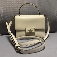 ケイトスペード 2way ショルダーバッグ ホワイト レザー