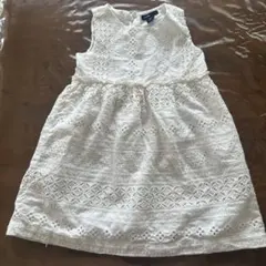 ギャップ　キッズ　ホワイト　白ワンピース