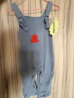 【新品未使用】ミモランド mimorand 90cm ロンパース タコ刺繍ブルー