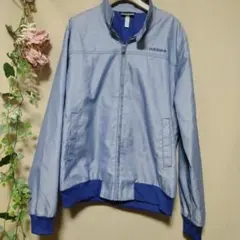 美品　adidas　スイングトップ　アウター　ジャケット　ライトブルー　デニム風