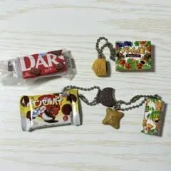 お菓子 ミニチュア キーホルダー 4点セット