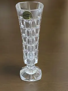 ヴィンテージ品　クリスタルダルク鉛クリスタル高級一輪挿し花瓶　高さ17cm