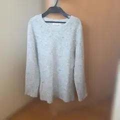 grove グレー 長袖ニットセーター