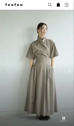 美品 foufou シアサッカーメロウブラウス blouse FREE 美品 foufou シアサッカーメロウブラウス blouse FREE トップス