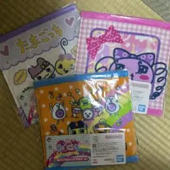 一番くじ　たまごっち　E賞 あのころのハンドタオル　3種セット