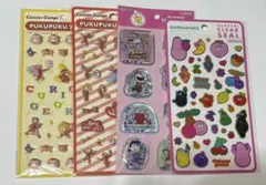 キャラクターシール 4点セット おさるのジョージ スヌーピー バーバパパ