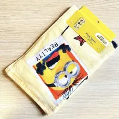 【未使用】ミニオン フェイスタオル 1枚 約34×80cm イエロー デイブ
