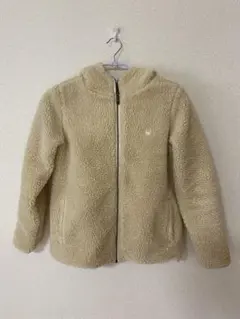 ボアジャケットベージュ フード付き