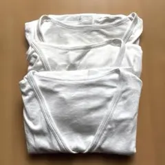 UNIQLO 3枚セット インナーシャツ ホワイト メンズ