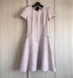 ♡ルネ rene♡ ピンクミックスツイードワンピース - メルカリ