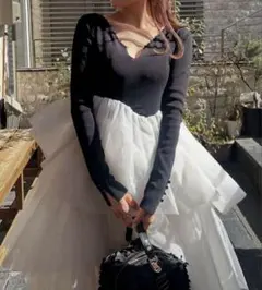 【正規品タグ付き】Bibiy. チュールロングワンピース 2025年最新】bibiy ワンピース チュールの人気アイテム - メルカリ