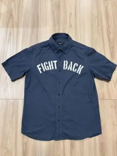 日本製 NineMicrophones半袖シャツ ネイビー