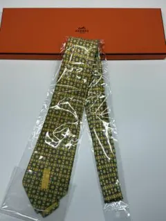 S*.様 HERMES イエロー グリーン ネクタイ