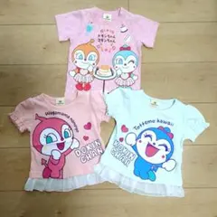 新品 ドキンちゃん コキンちゃん 半袖Tシャツ 刺繍 80cm 女の子