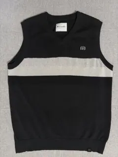 【美品】travisMathew　薄手ニット　ブラック　XL　ストライプ　タイト 編地切替ドライバーズニット | WRAPINKNOT メンズウェア