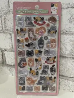 【正規品 即日発送】新作 ボンボンドロップシール 和猫 ねこ 猫 和柄 第二弾