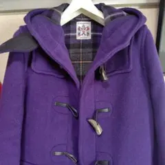 【USED】CALIBUTN☆英国製紫色パープル ダッフルコート36