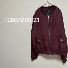 美品✨FOREVER 21+ バーガンディ MA-1ジャケット 冬服 アウター