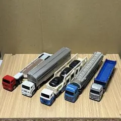 トミカ　ロングタイプ　三菱スーパーグレートキャリアカーほか　トレーラーセット