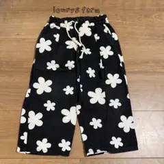 lowrys farm フラワープリント ロングパンツ 110cm